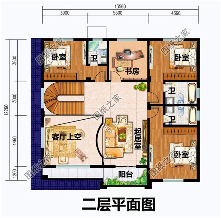 農(nóng)村蓋房三層樓房效果圖，今年建房就它了，收藏圖紙不吃虧