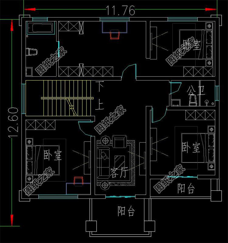 農(nóng)村蓋房三層樓房效果圖，今年建房就它了，收藏圖紙不吃虧