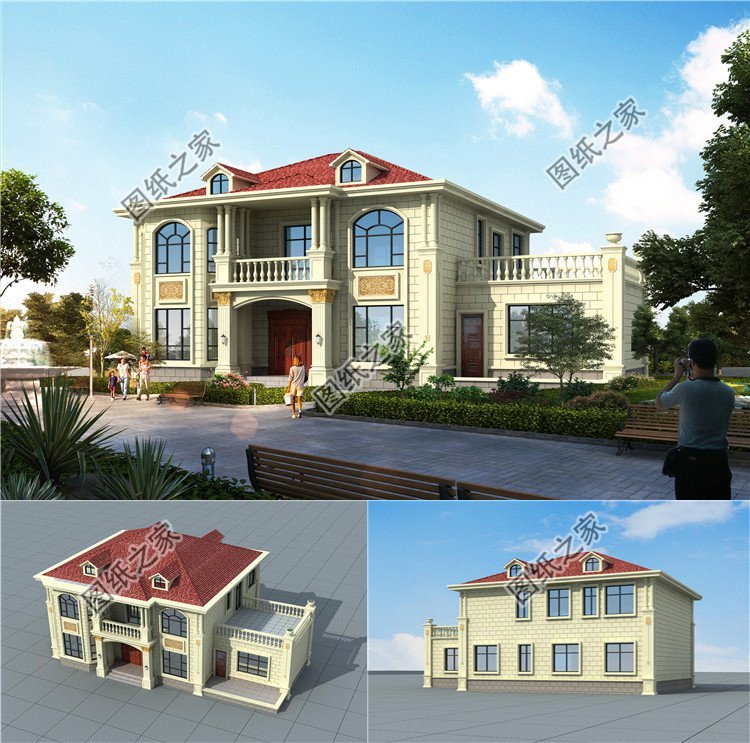 農村商住一體二層圖，面向大眾，讓家家戶戶都能建房