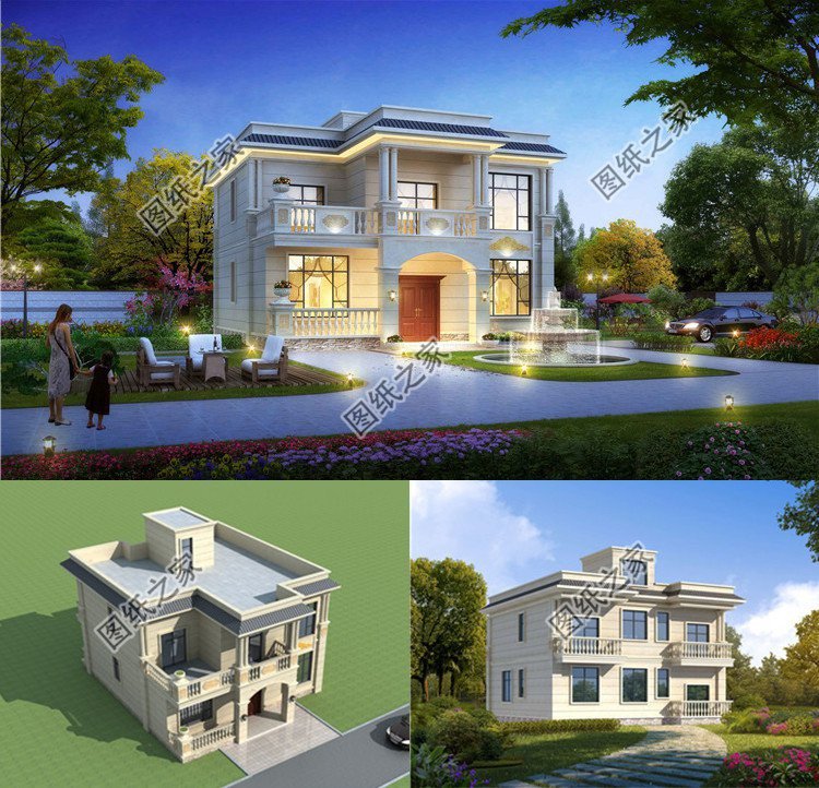 農(nóng)村自建房不同的樓頂樣式設(shè)計(jì)圖，安全第一，全是專業(yè)設(shè)計(jì)