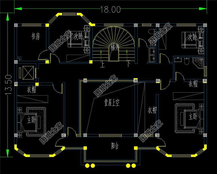 三層自建房平面設計圖，符合農(nóng)村生活習慣，合理布局每一處