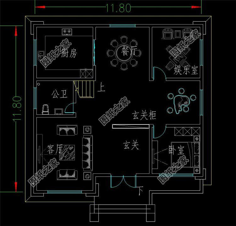 三層自建房平面設計圖，符合農(nóng)村生活習慣，合理布局每一處
