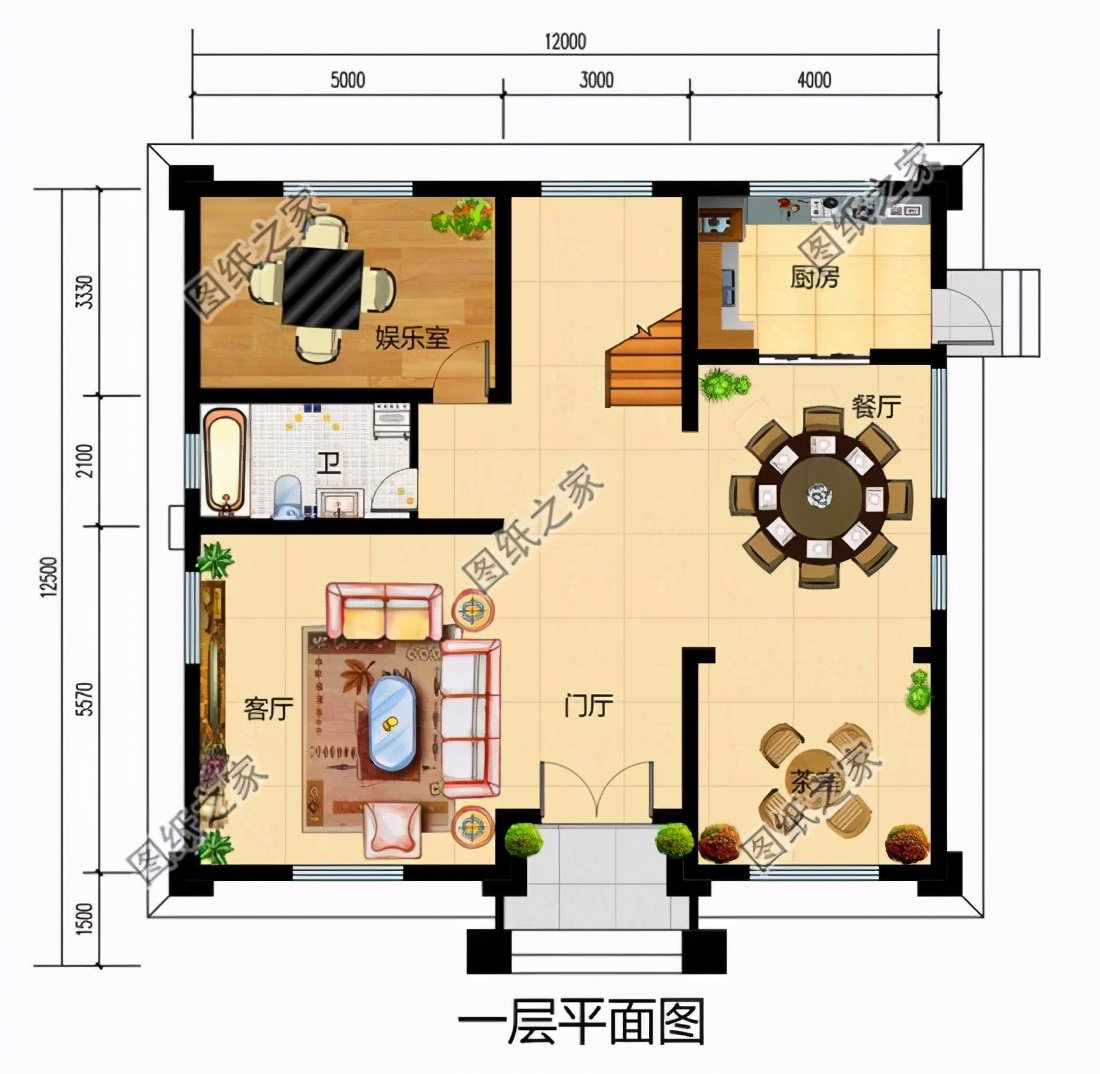 鄉(xiāng)下三層小洋樓戶型圖，農(nóng)村土豪最愛的戶型，含全套施工圖