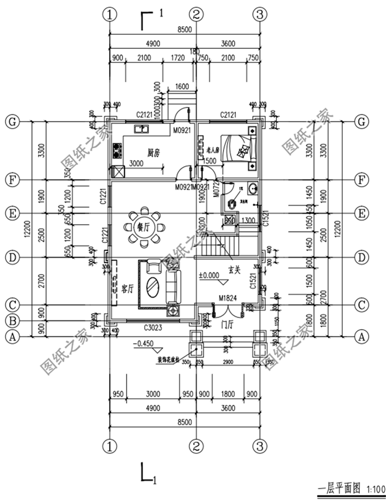 小面寬四層別墅設(shè)計(jì)圖，小戶(hù)型蓋起來(lái)毫不遜色，有顏值有檔次