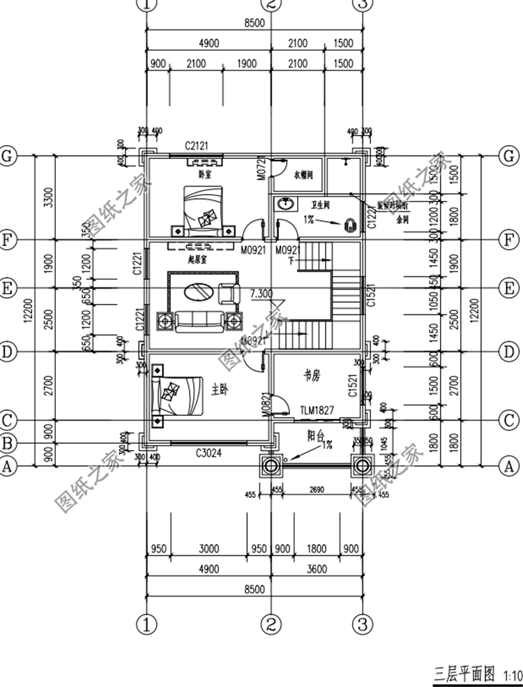 小面寬四層別墅設(shè)計(jì)圖，小戶(hù)型蓋起來(lái)毫不遜色，有顏值有檔次