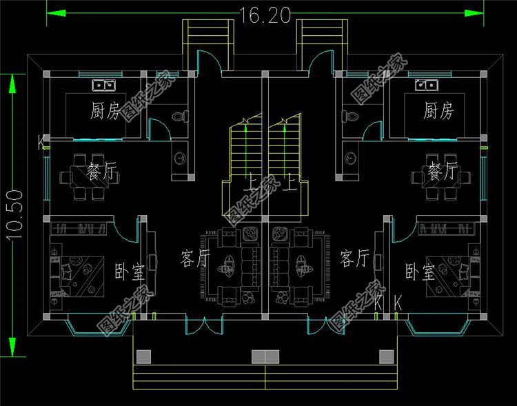 農(nóng)村雙拼三層自建房設(shè)計圖，兄弟倆娶親又不想隔太遠(yuǎn)，這三套別墅絕對值得