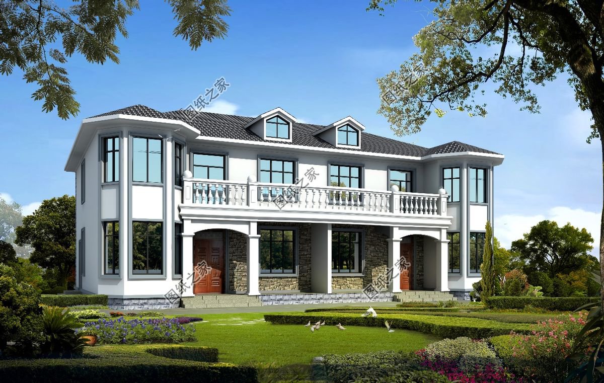 個(gè)戶110平米左右的雙拼別墅圖，你還和兄弟等什么呢？