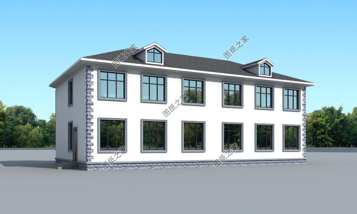 個(gè)戶110平米左右的雙拼別墅圖，你還和兄弟等什么呢？