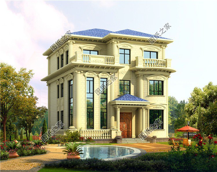 讓人心動的三款復(fù)式小洋樓外觀效果圖，大氣方正簡單易建，讓人羨慕不已