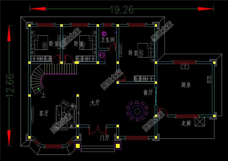 具有代表性的別墅二樓設計圖，戶型百看不厭，喜歡收藏回村建一棟