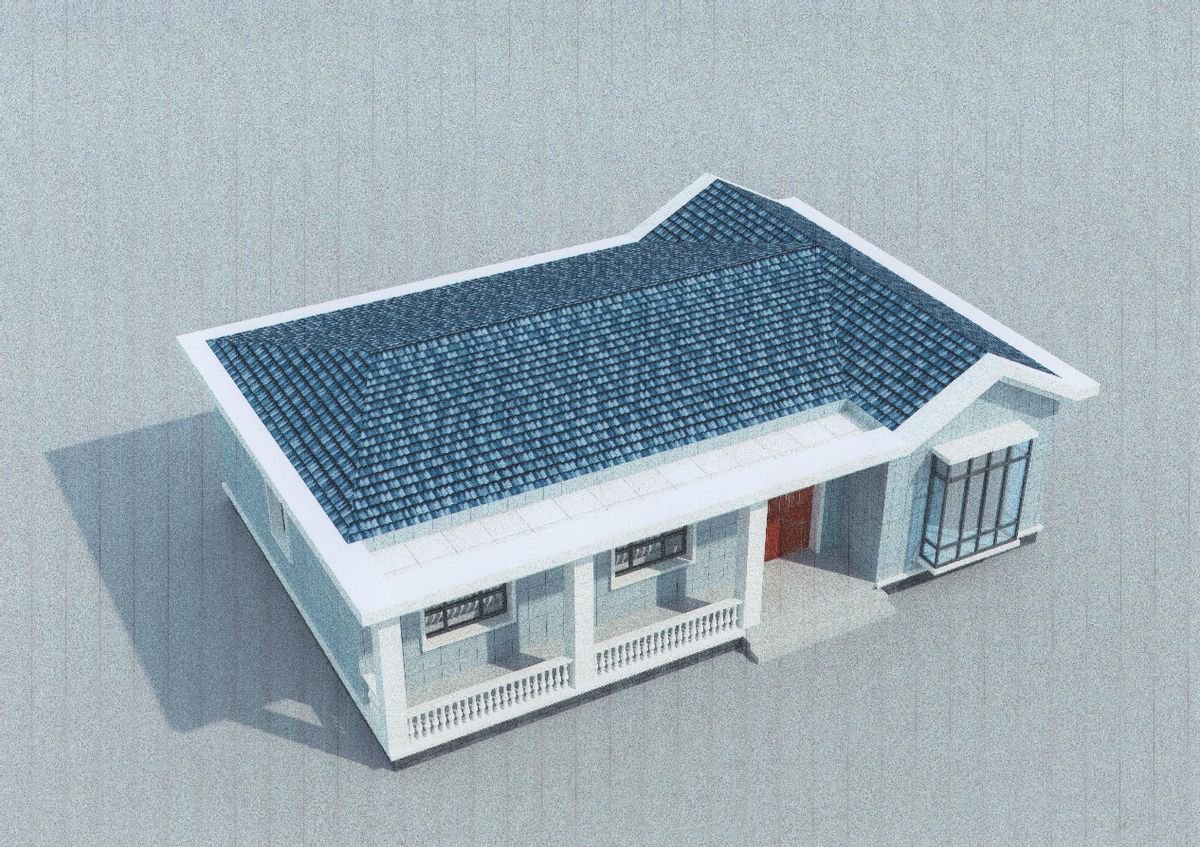 開間15米左右的一層自建房，空間足夠大，值得農(nóng)村一建