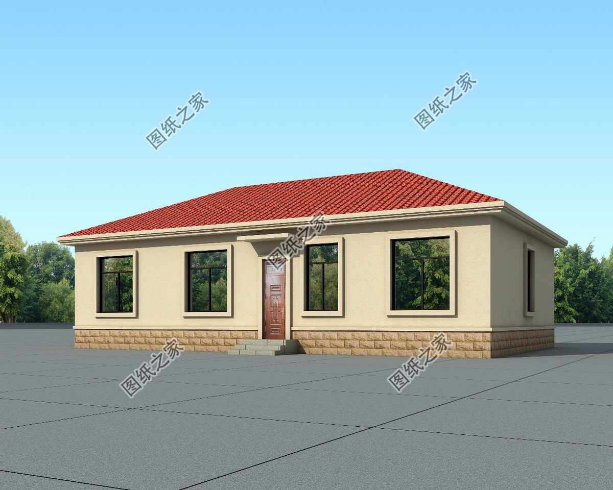 開間15米左右的一層自建房，空間足夠大，值得農(nóng)村一建