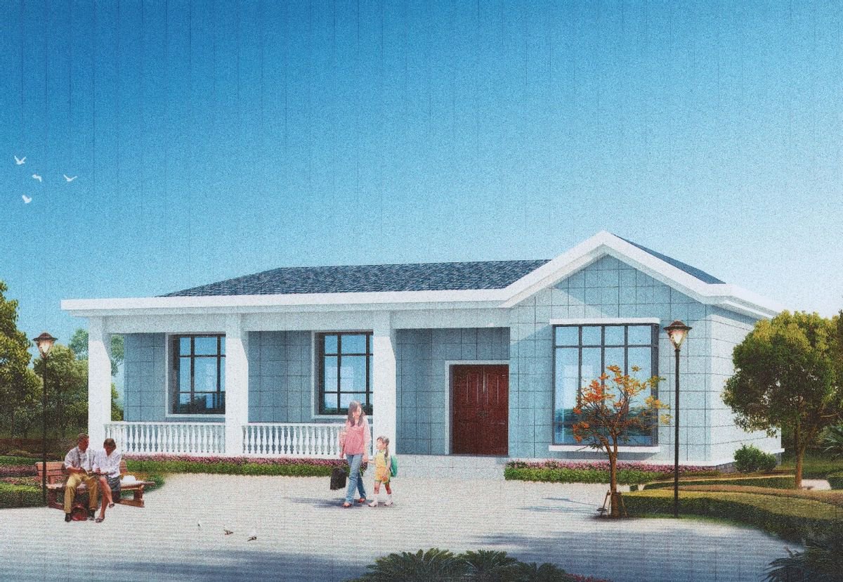 開間15米左右的一層自建房，空間足夠大，值得農(nóng)村一建