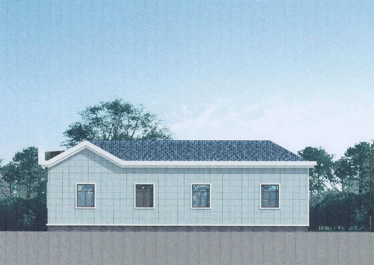 開間15米左右的一層自建房，空間足夠大，值得農(nóng)村一建