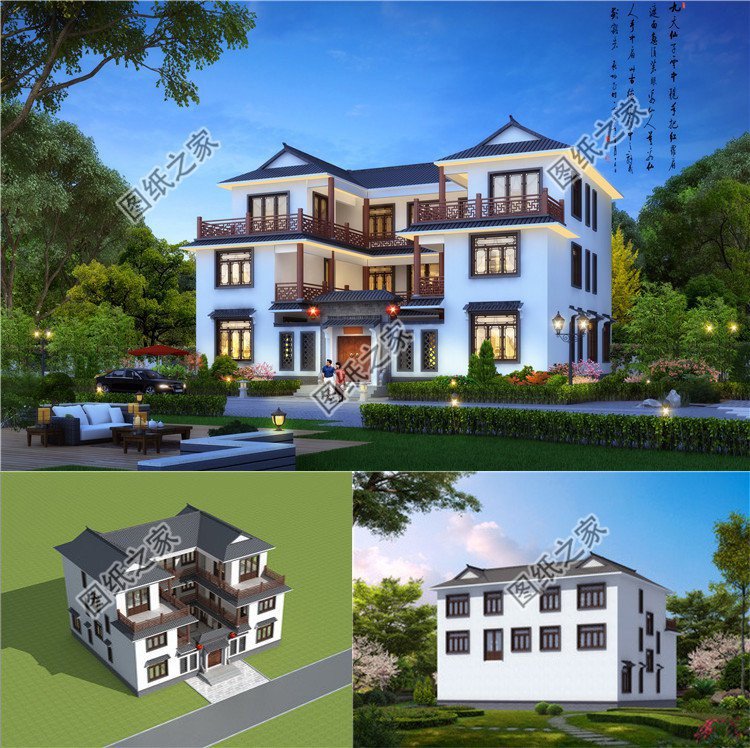 帶小院的農(nóng)村中式自建房，滿足生活需要，老家建房不錯選擇