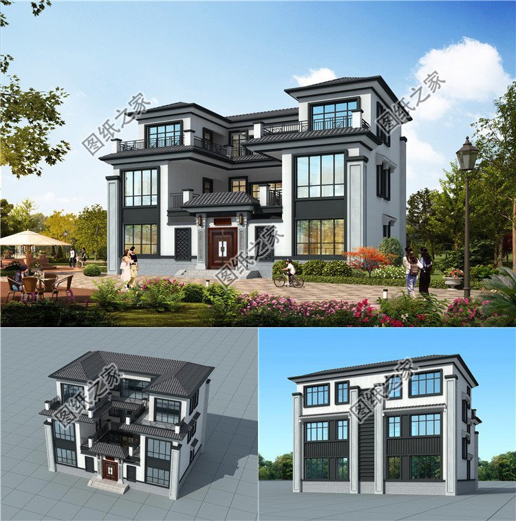 帶小院的農(nóng)村中式自建房，滿足生活需要，老家建房不錯選擇