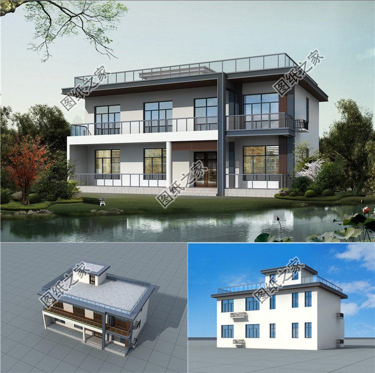 兩層平頂農(nóng)村自建房設計，建出最適合自家的房子，這里應有盡有