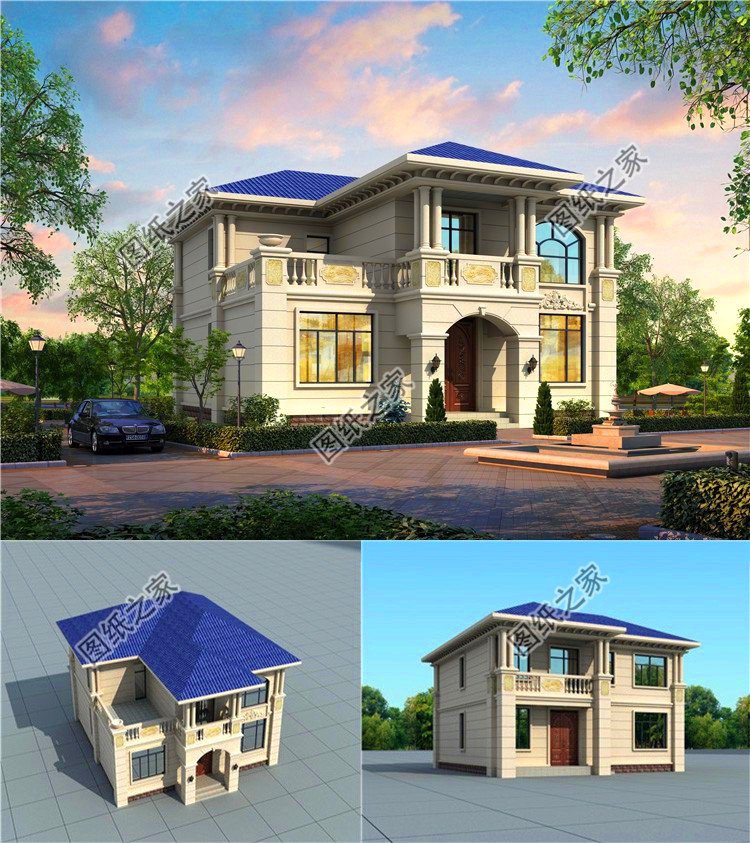 漂亮二層樓房外觀效果圖，這三款高顏值二層戶型總有一款適合你，喜歡收藏