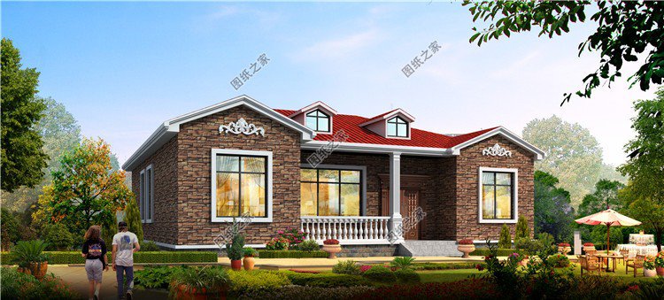 新款一層農(nóng)村自建房設(shè)計(jì)圖，小房子也有大排場(chǎng)，建房還是一層好