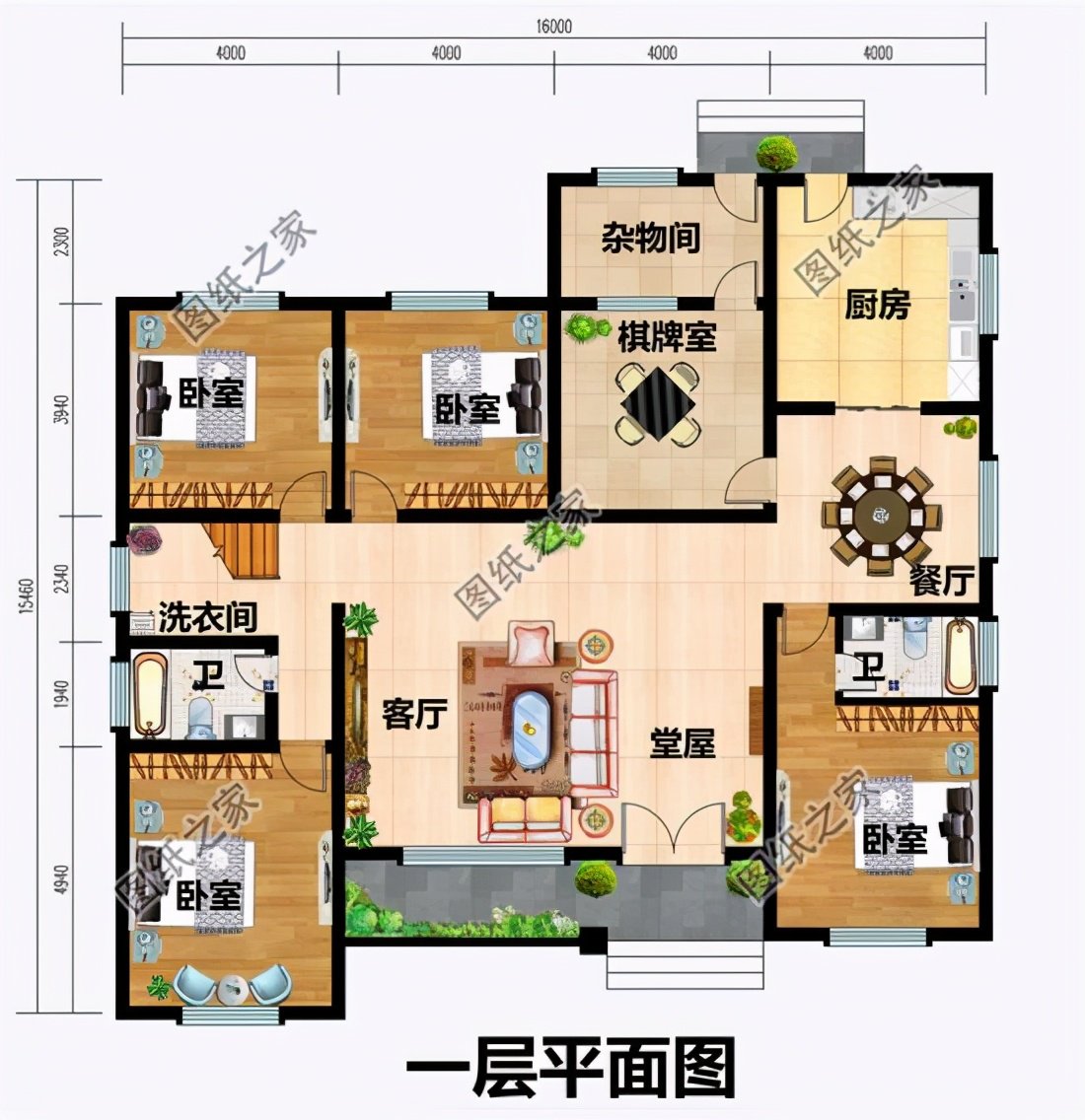 新款一層農(nóng)村自建房設(shè)計(jì)圖，小房子也有大排場(chǎng)，建房還是一層好