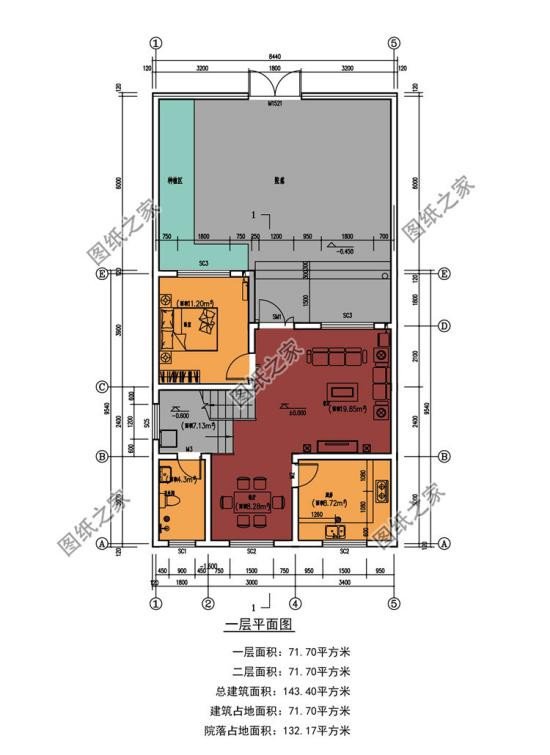 面寬8米左右二層別墅設(shè)計(jì)圖，戶型好看施工簡(jiǎn)單，聰明人早就收藏好圖紙了