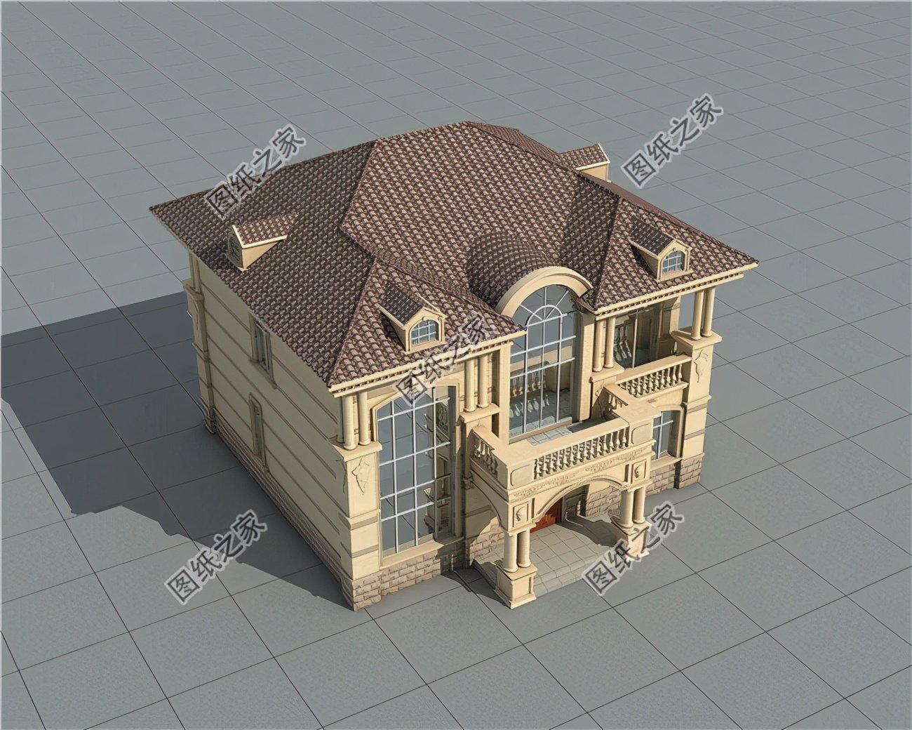 農(nóng)村二層斜坡屋頂設(shè)計別墅，普通人也可以擁有別墅夢