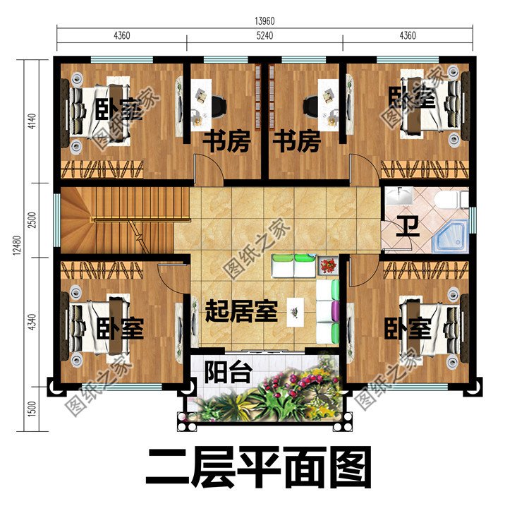 簡歐農村三層住宅設計圖