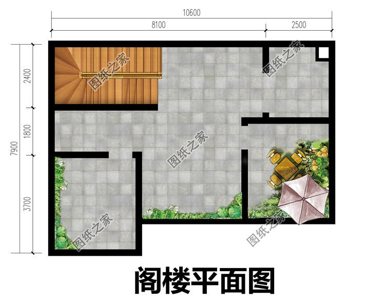 占地80平一層鄉(xiāng)村別墅設(shè)計圖