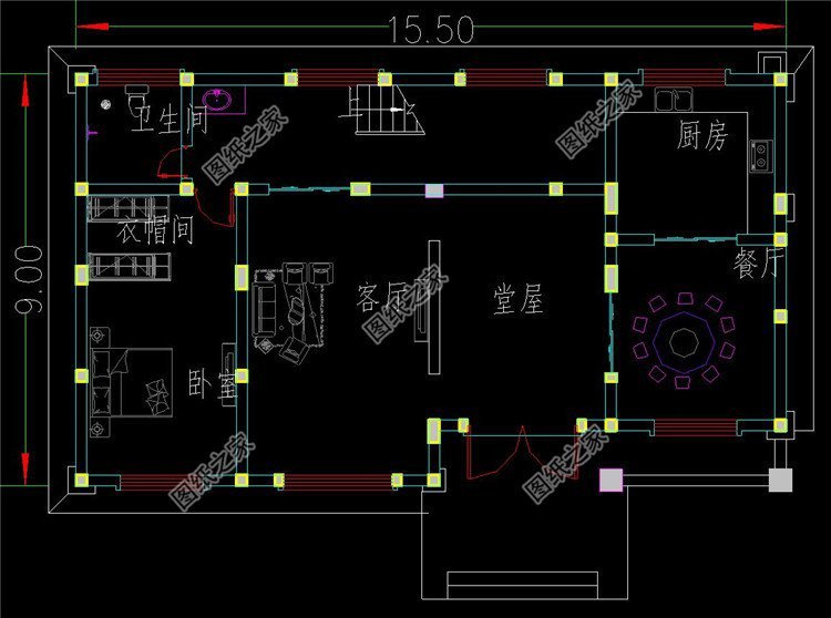 有傳統(tǒng)堂屋戶型的自建房，布局真心的贊！