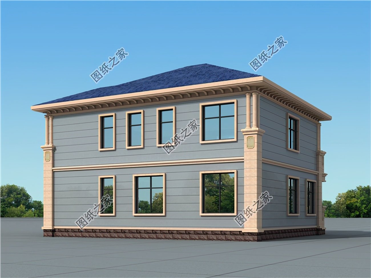 農(nóng)村自建二層別墅，在老家宅基地上建一個，真是太棒了