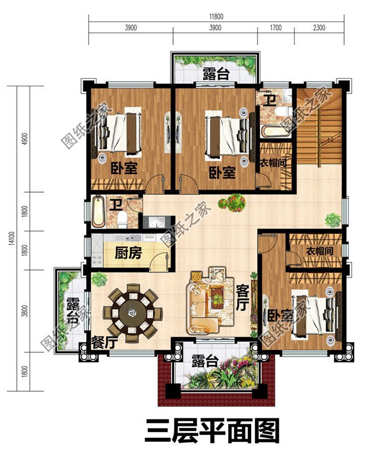 農(nóng)村四層自建房設(shè)計(jì)，寬敞大氣一墅獨(dú)享