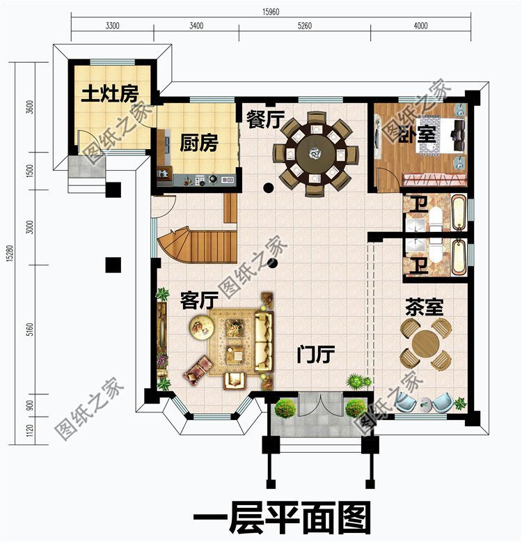 農(nóng)村四層自建房設(shè)計(jì)，寬敞大氣一墅獨(dú)享