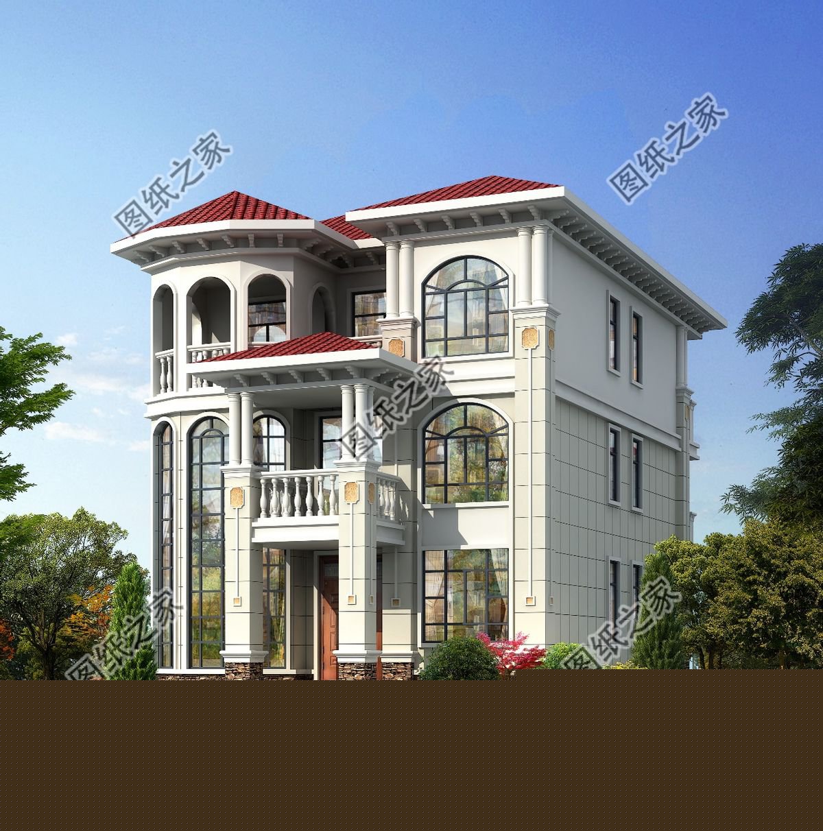 五款三層別墅設計，看完讓人眼前一亮