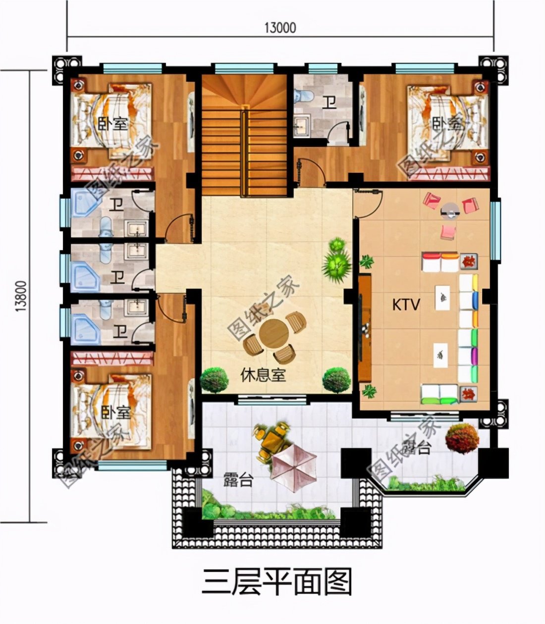 三層農(nóng)村樓房設計圖，2024年建房選這款準沒錯，收藏圖紙不迷路