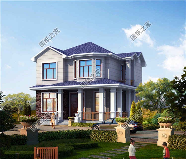 9米開間自建房設(shè)計圖，外觀美觀大方，造價絕對經(jīng)濟實惠