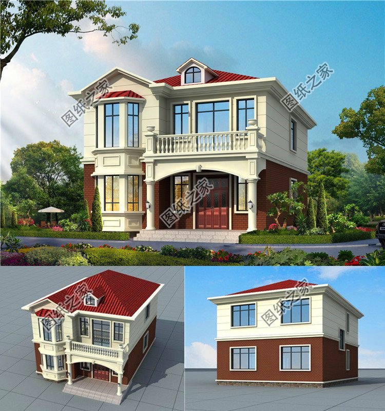 9米開間自建房設(shè)計圖，外觀美觀大方，造價絕對經(jīng)濟實惠