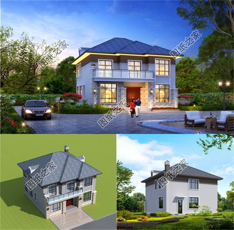 3套經(jīng)濟(jì)實(shí)用型農(nóng)村別墅自建房設(shè)計(jì)圖，戶型經(jīng)典，好看又大氣