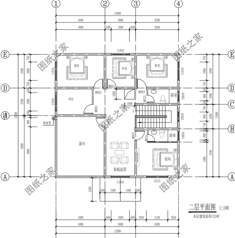 農(nóng)村普通自建房戶型圖，這三款同樣大氣，最后一款我真的愛了