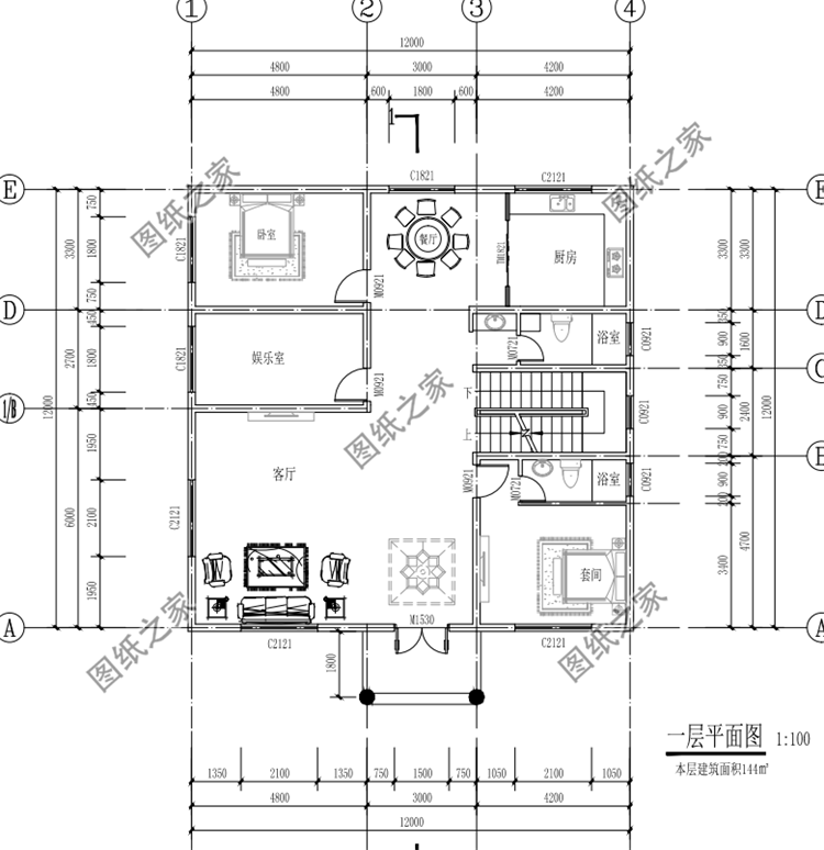 農(nóng)村普通自建房戶型圖，這三款同樣大氣，最后一款我真的愛了