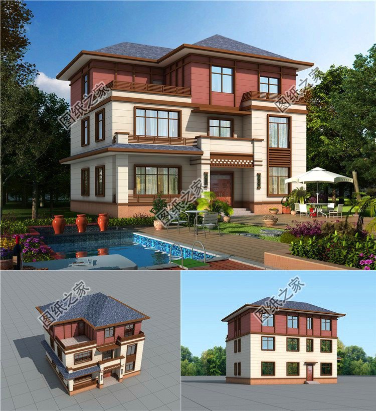 最新農(nóng)村三層別墅圖，這才是農(nóng)村好戶(hù)型，看完收藏別錯(cuò)過(guò)