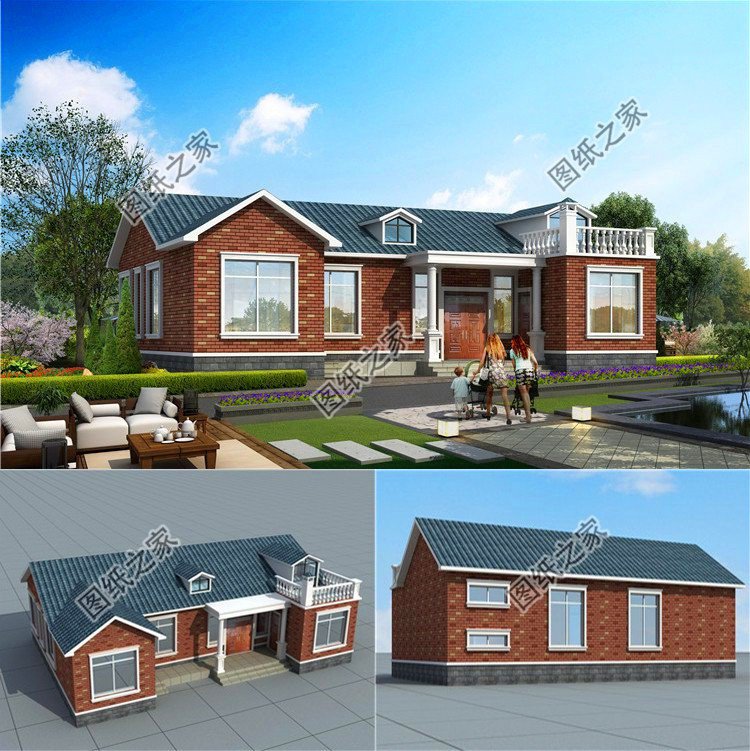 自建一層平房設(shè)計圖，花錢少效果又好，太絕了