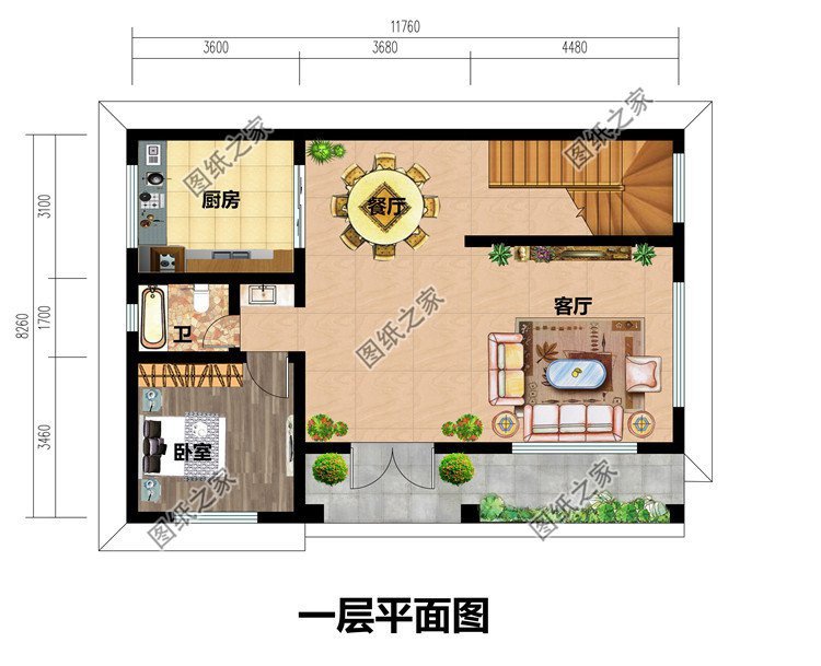 農村普通二層樓設計平面圖，你在這樣的房子里住下去，幸福感蹭蹭上漲