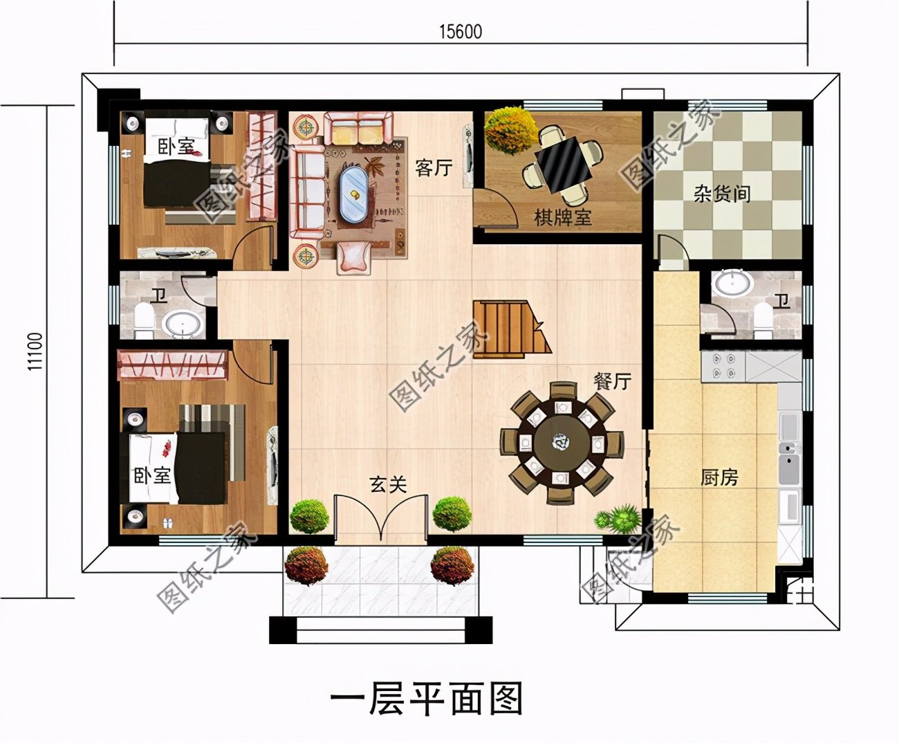 農村普通二層樓設計平面圖，你在這樣的房子里住下去，幸福感蹭蹭上漲
