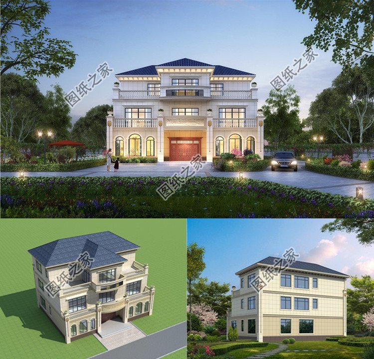 農(nóng)村普通三層樓帶陽臺圖片，生活就是這樣簡簡單單