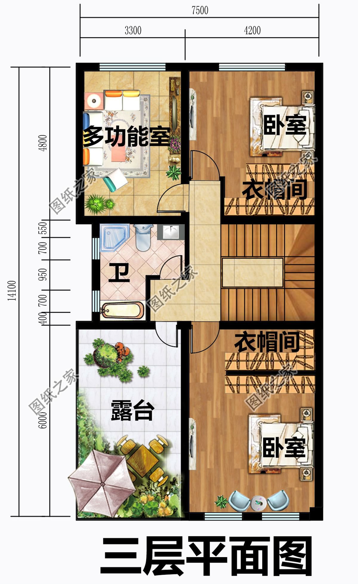 寬7米的農(nóng)村別墅，這三款我都看花眼了