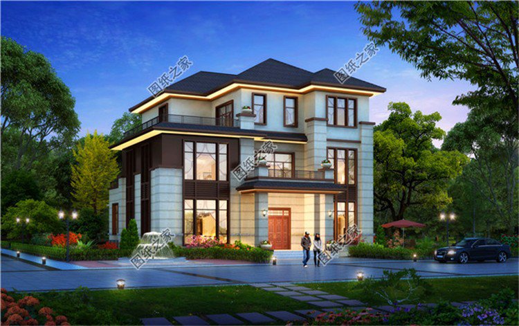 農(nóng)村自建房三層平面圖，高端氣派，成為村里地標(biāo)性建筑