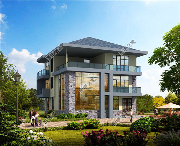 農(nóng)村自建房三層平面圖，高端氣派，成為村里地標(biāo)性建筑