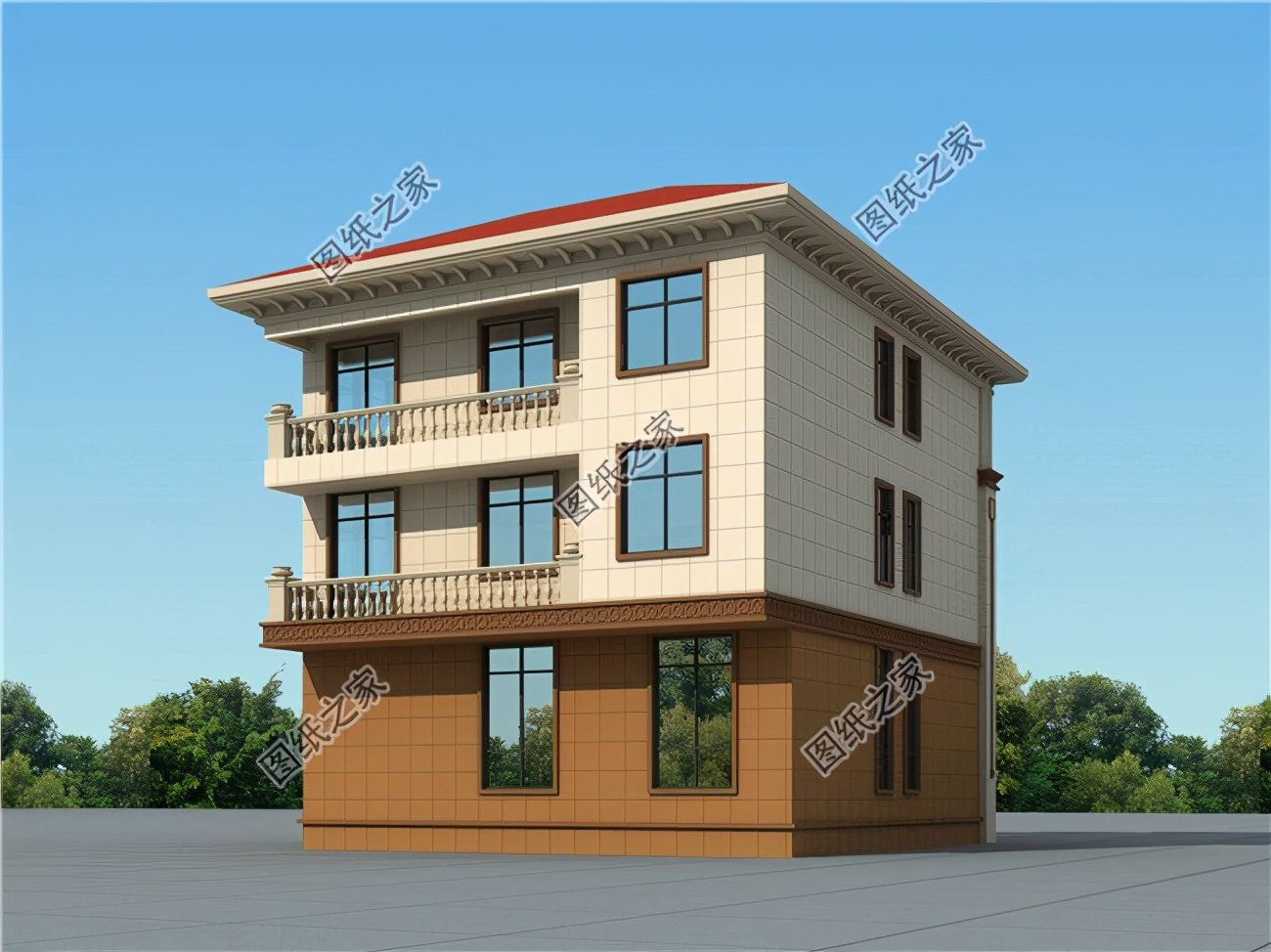 農(nóng)村可以建的小樓房，漂亮又貴氣，村里建一棟獨一無二