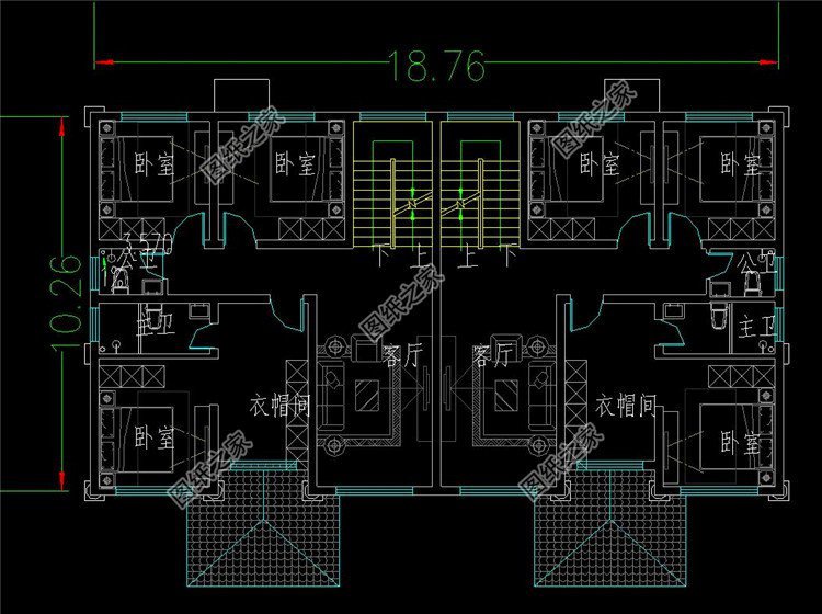 農(nóng)村雙拼樓房設計圖，兄弟合建省錢又好看，日子自然越過越紅火