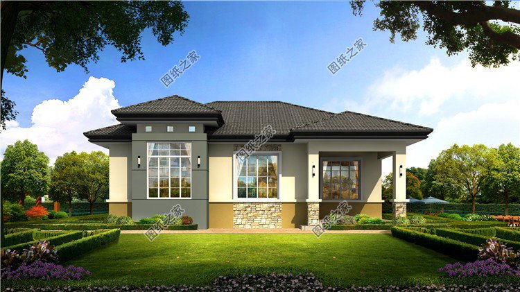 農(nóng)村一層自建房效果圖大全，老家建一棟可真是太實(shí)用了，盡享浪漫田園生活